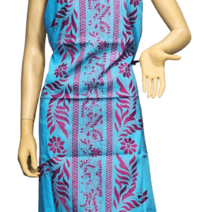 Light Blue Ladies Churidar, Kantha Stich