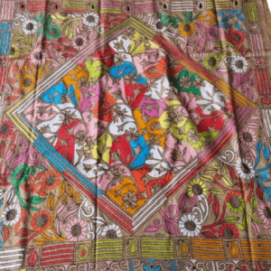 kantha Stich On Tussar Saree 5