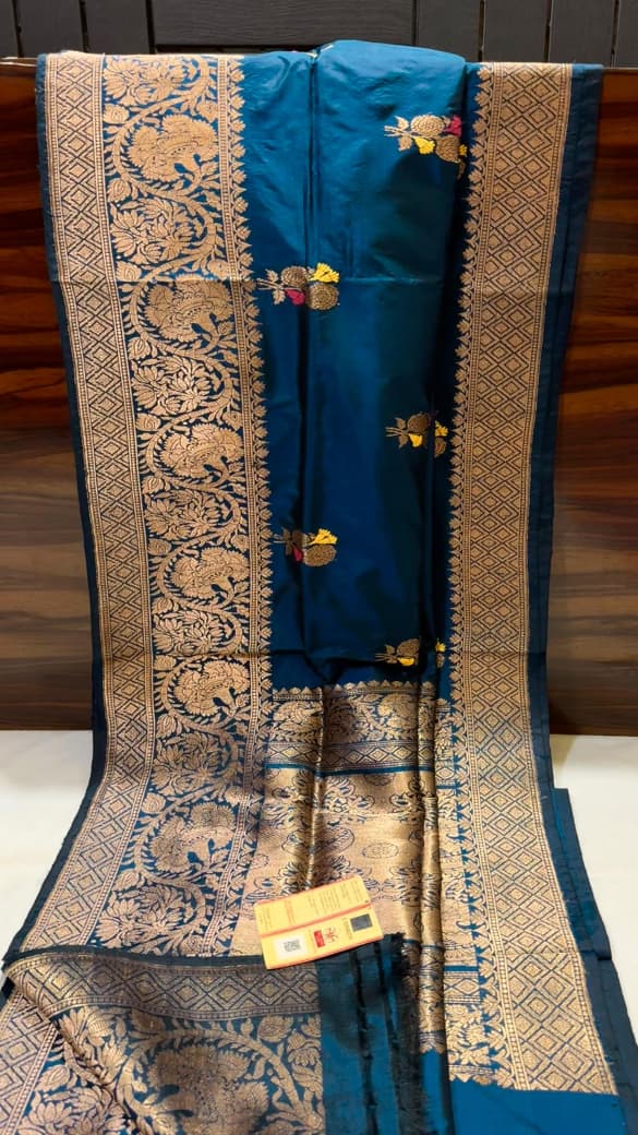Pure silk katan handloom kaduwa saree 06
