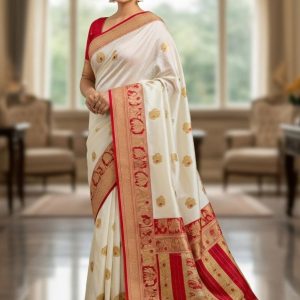 Traditional Handwoven Silk Saree 01