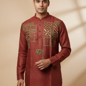 Pure Tussar Panjabi 11