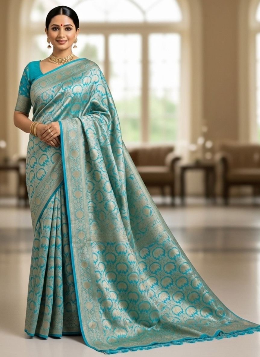 Pure katan hand wooven banarashee 13