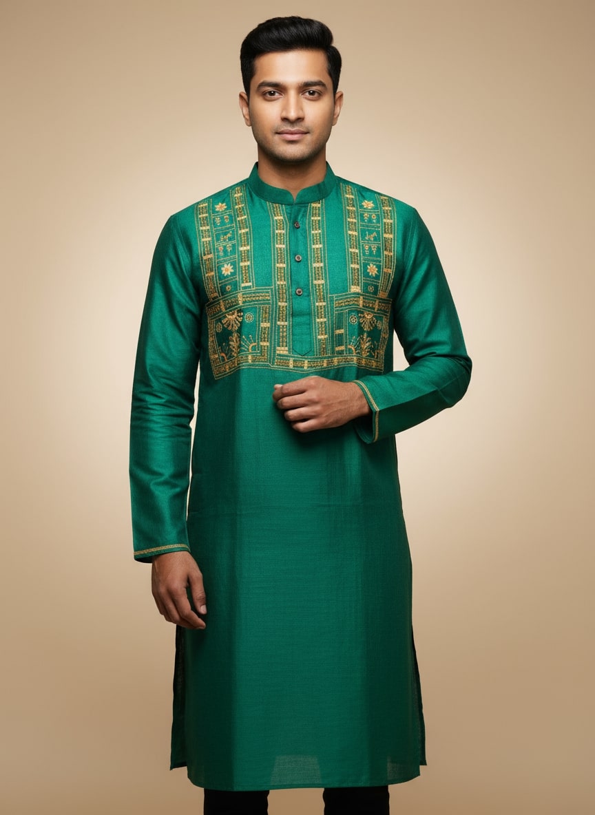 Pure Tussar Panjabi 13