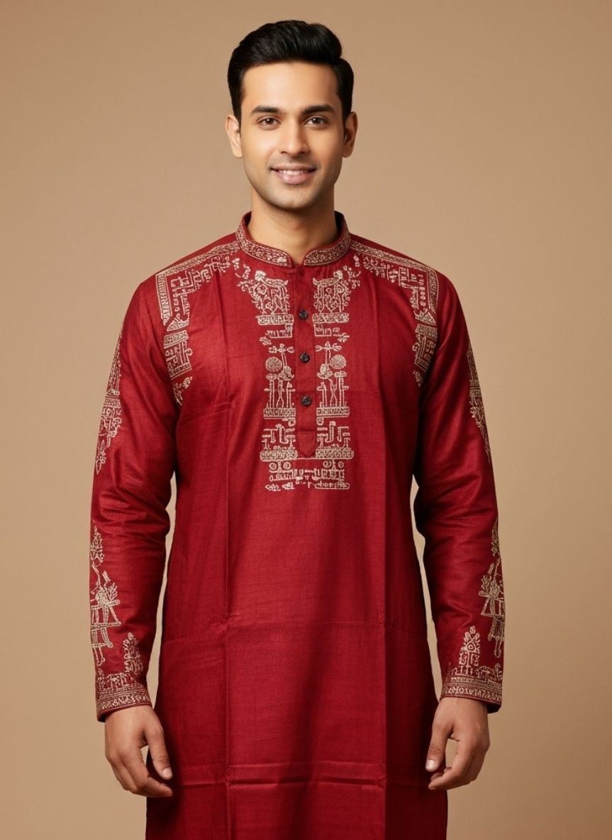 Pure Tussar Panjabi 15