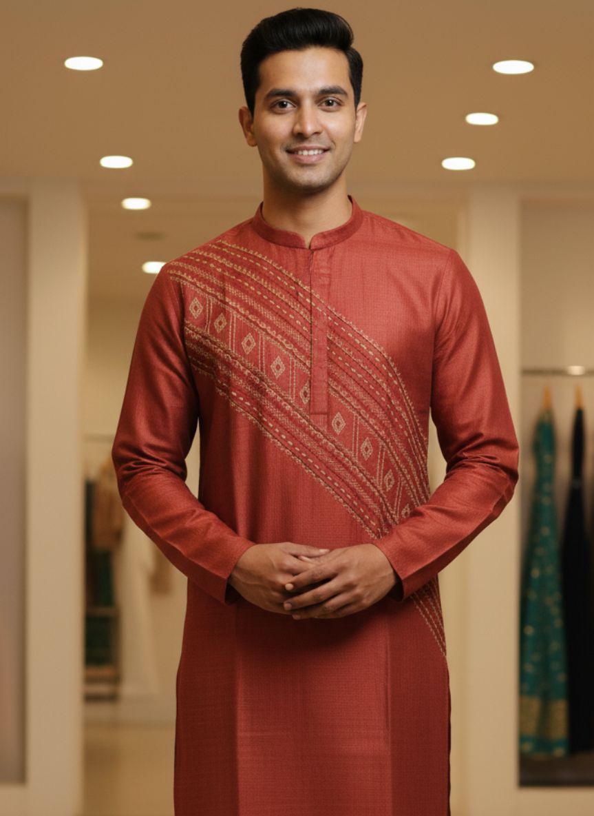 Pure Tussar Panjabi 19