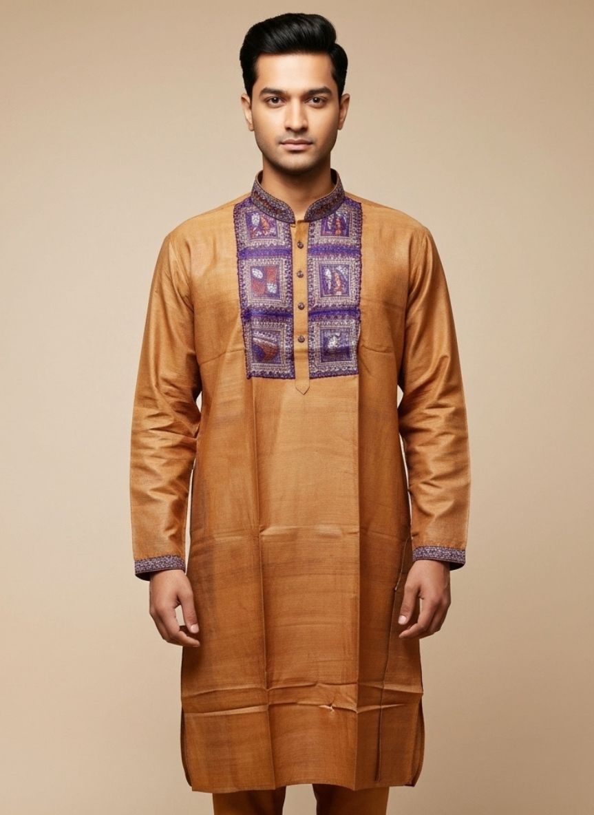 Pure Tussar Panjabi 25