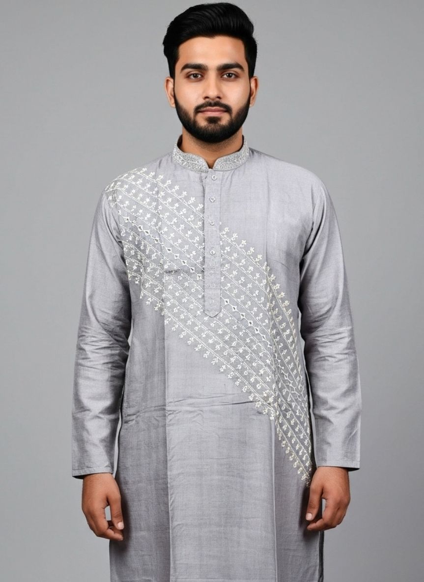 Pure Tussar Panjabi 2 3