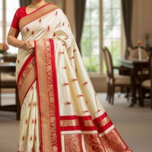 Traditional Handwoven Silk Saree 04