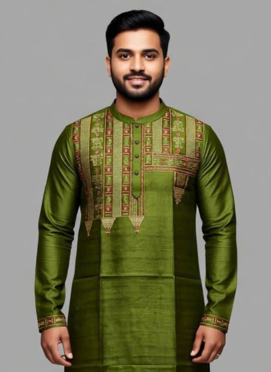 Pure Tussar Panjabi 5