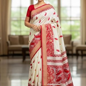 Traditional Handwoven Silk Saree 06