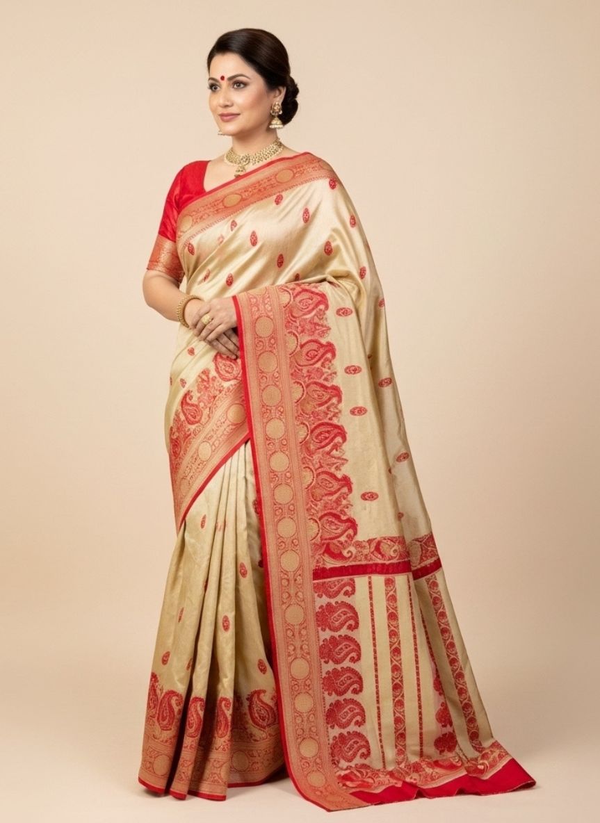 Traditional Handwoven Silk Saree 07