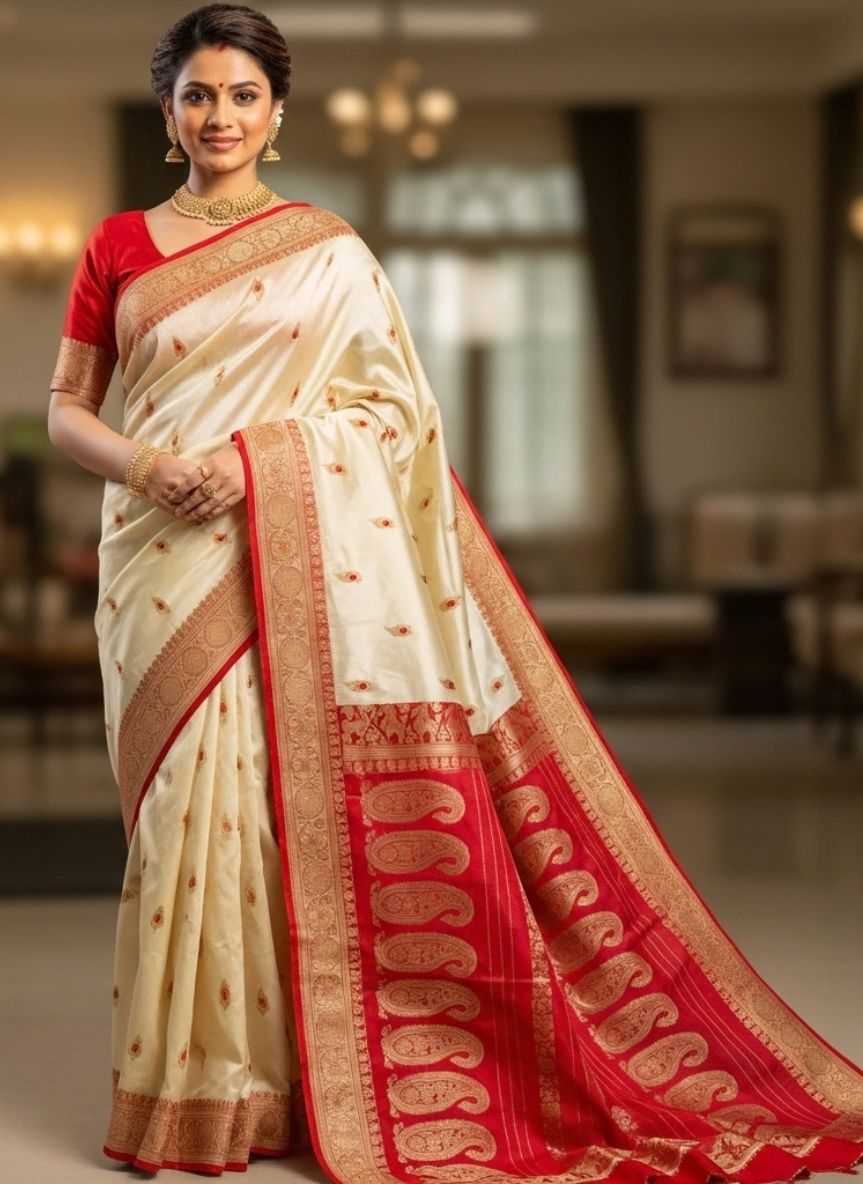Traditional Handwoven Silk Saree 09